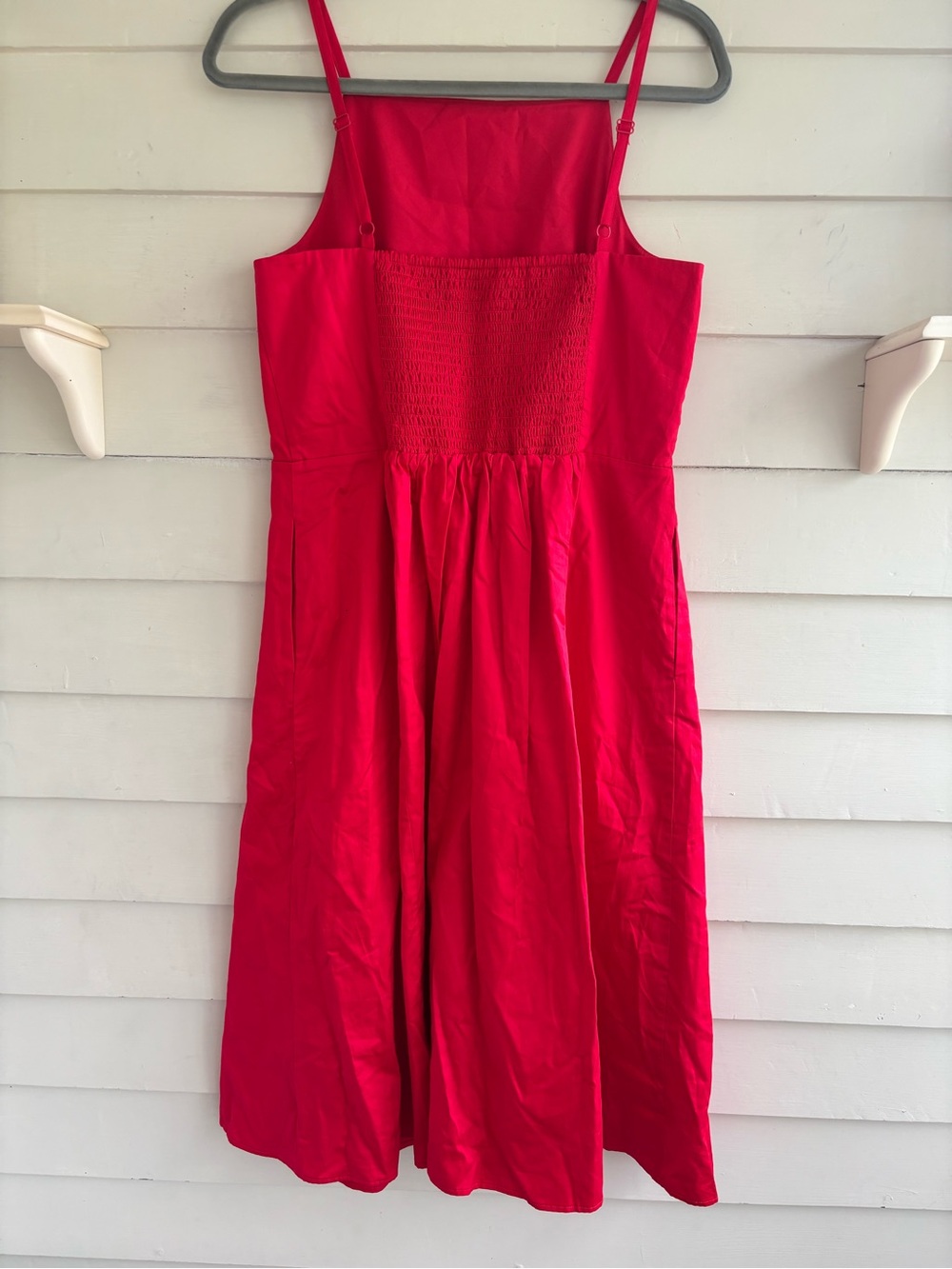 Ann Taylor Factory Red Adjustable Strap Midi Dress Size 8 NWT - Picture 11 of 13